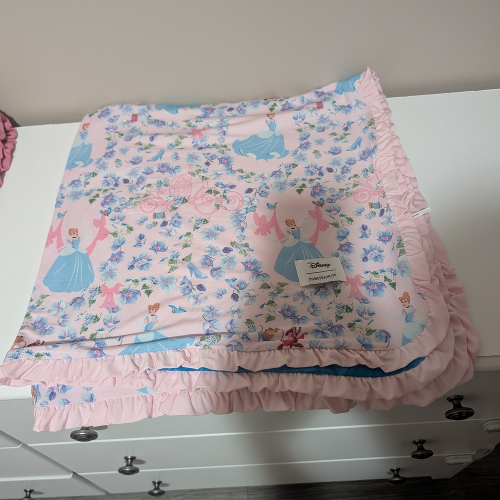Posh Peanut Disney Princess Cinderella Luxette Blanket NWOT